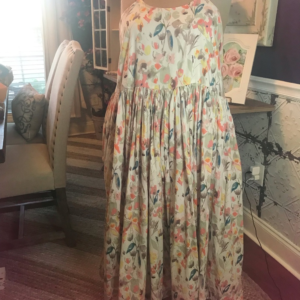 VTG-Sweet Magnolias sundress size 2X - Picture 5 of 8